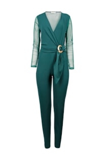 long jumpsuit with buckle