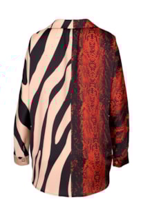 Blusa assimétrica estampada