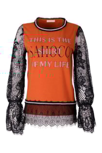 Camisola com renda