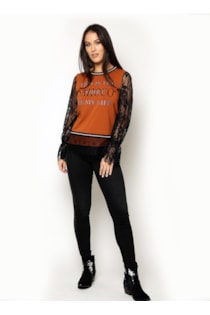 Camisola com renda