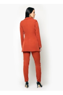 Blazer com detalhe plissado