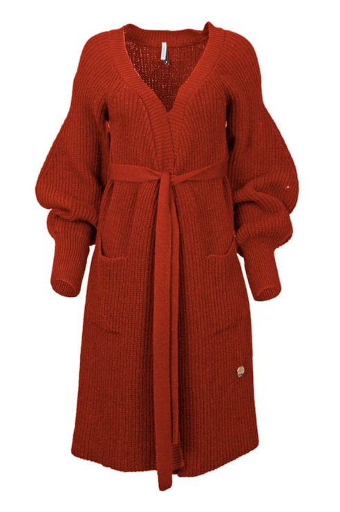 Casaco de tricot com bolso