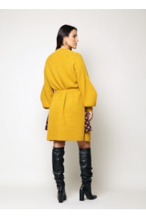 Casaco de tricot com bolso