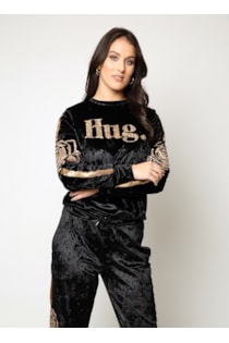 Camisola com detalhe em lantejoulas
