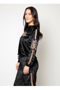 Camisola com detalhe em lantejoulas