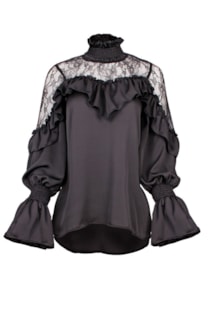 Camisa gola subida