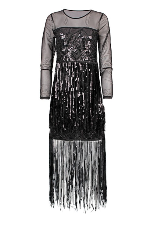 Vestido com franjas