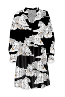 Vestido curto estampado