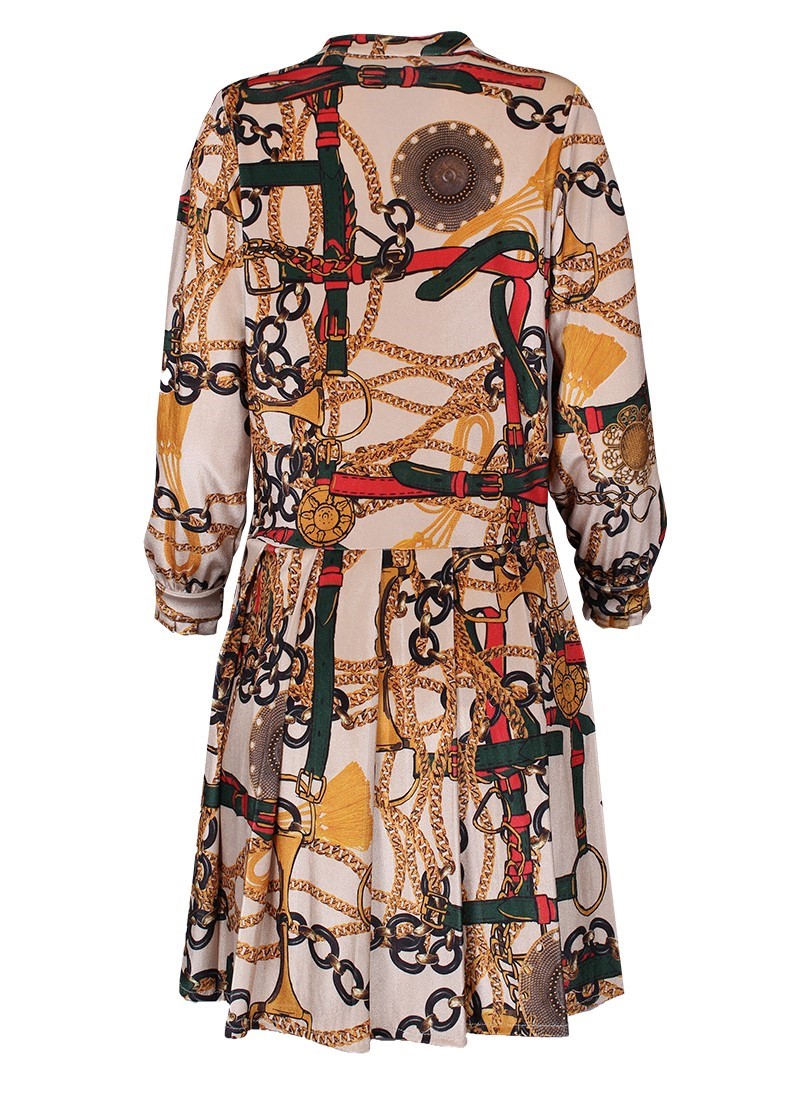 Vestido curto estampado
