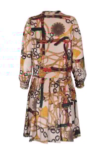 Vestido curto estampado