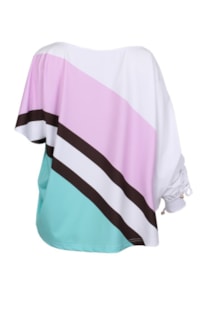 Blusa assimétrica com cordão