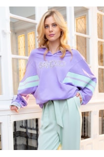 Sweatshirt de malha com capuz