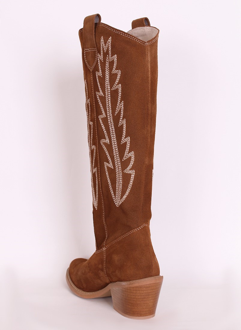 Botas de tacão estilo Cowboy