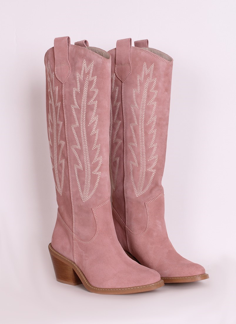 Botas de tacão estilo Cowboy