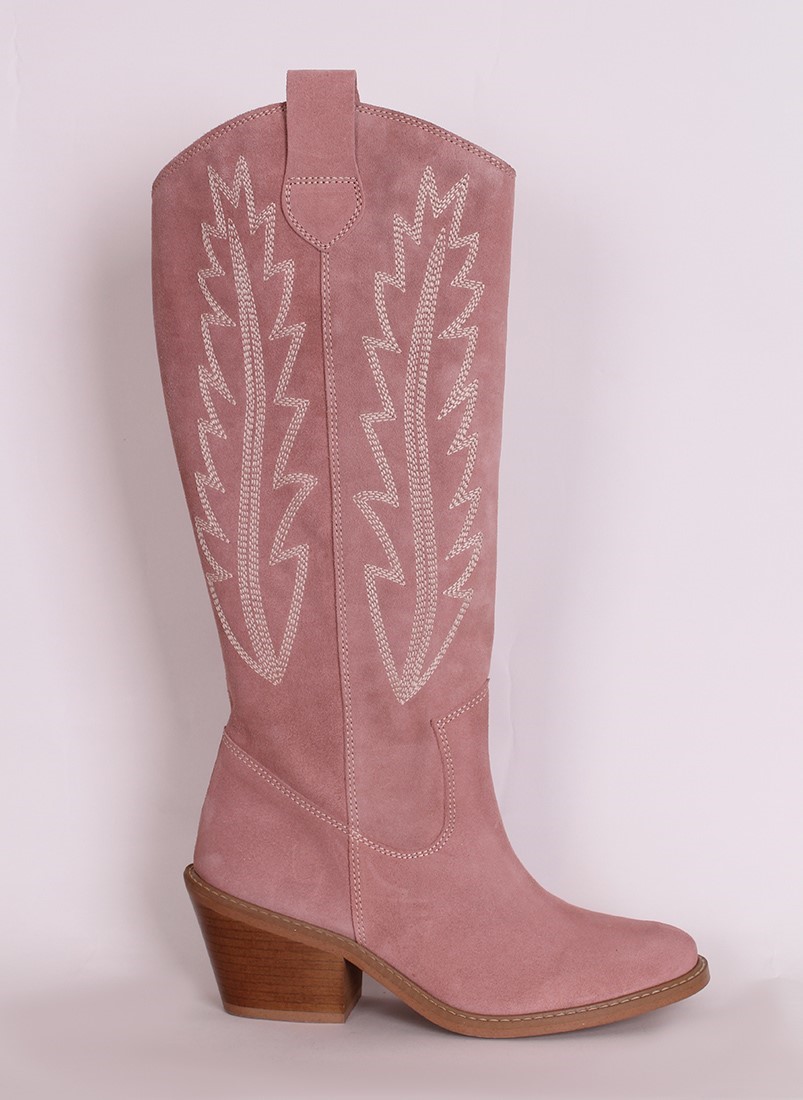 Botas de tacão estilo Cowboy
