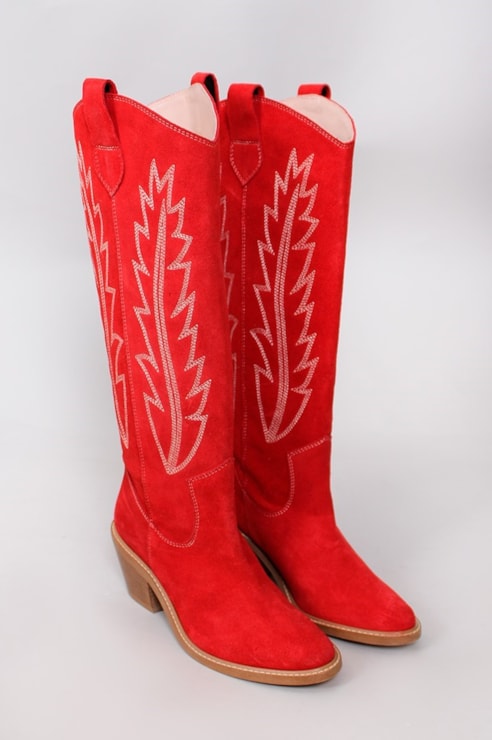 Botas de tacão estilo Cowboy