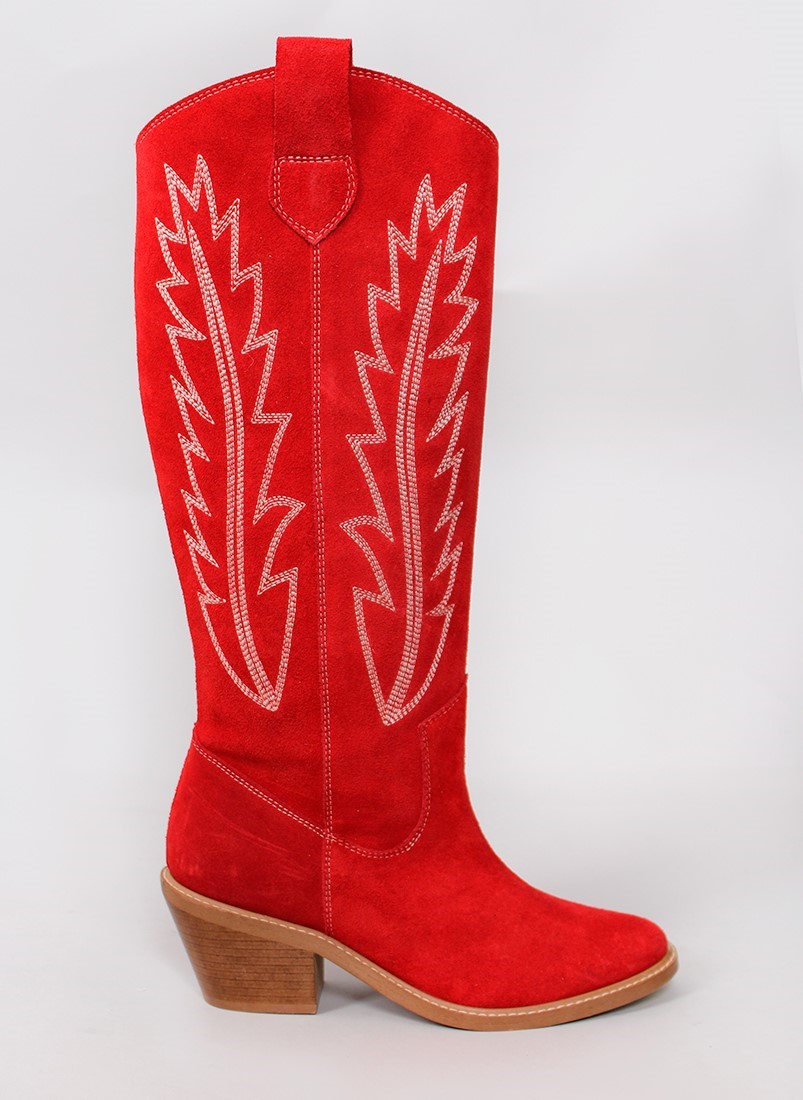 Botas de tacão estilo Cowboy