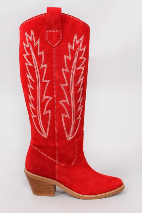 Botas de tacão estilo Cowboy
