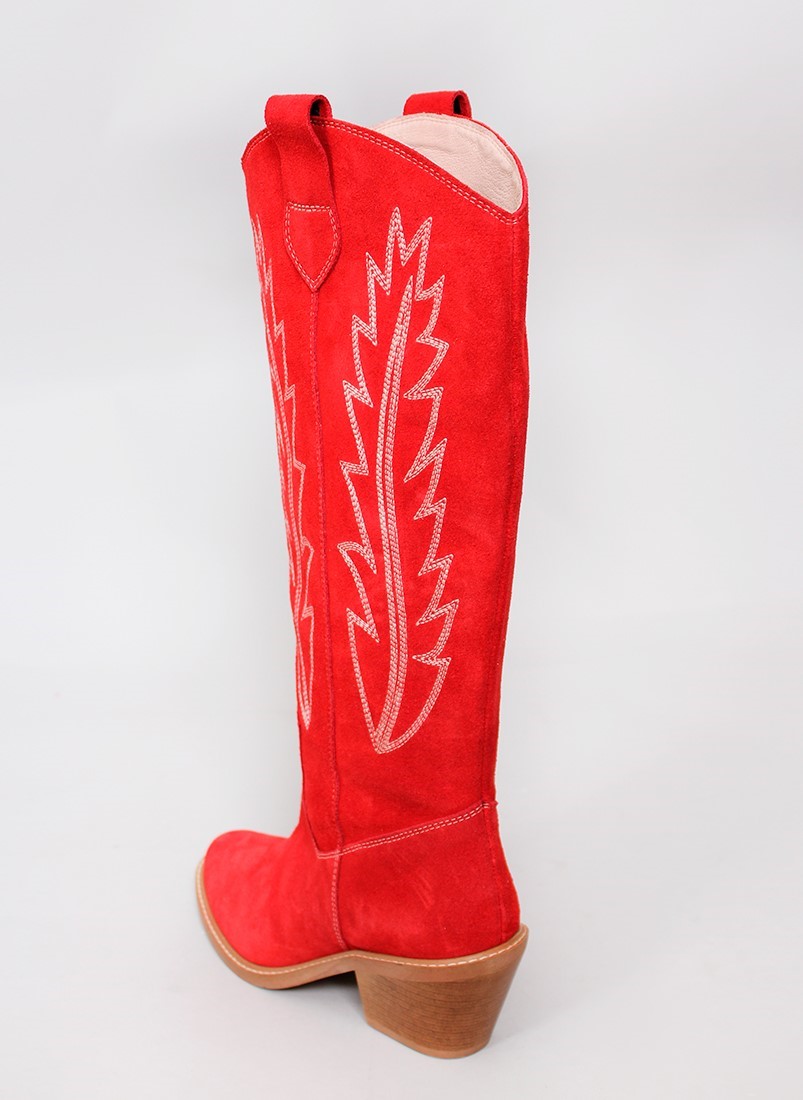 Botas de tacão estilo Cowboy