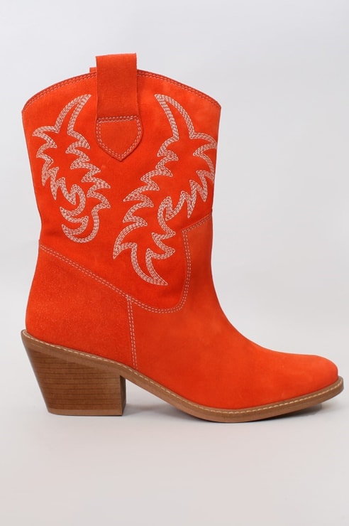 Botins de tacão estilo Cowboy