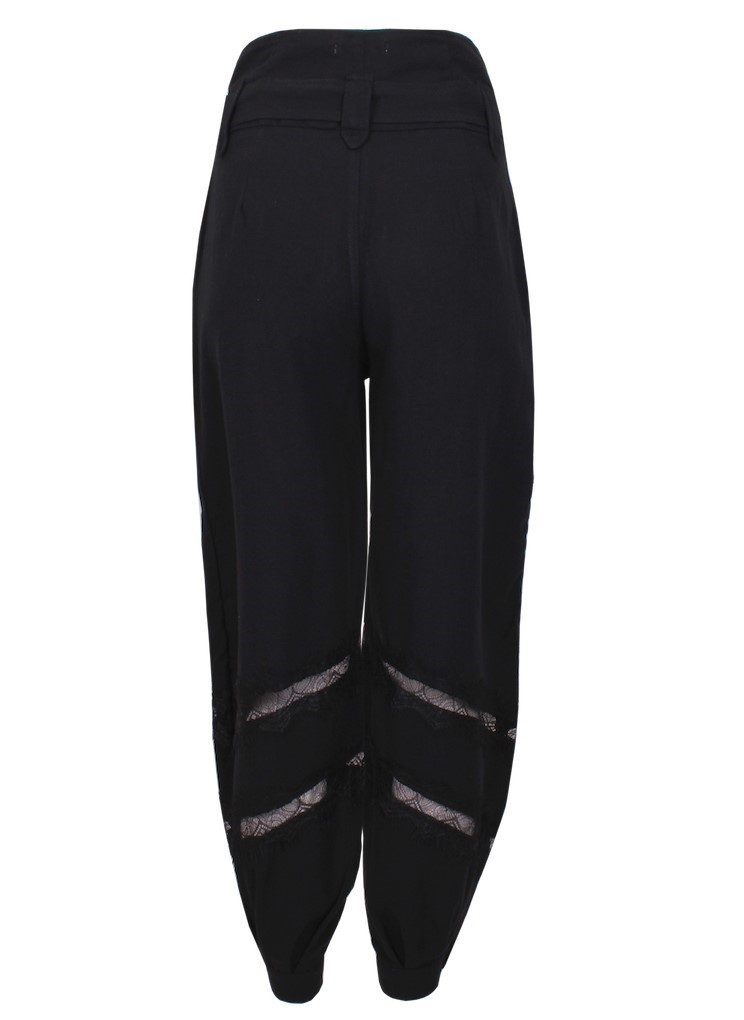 Combined linen pants