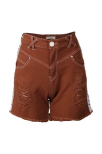 Calções bermuda mom fit