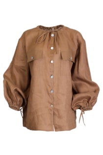Blusa de linho com botões