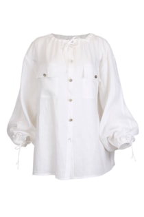 Blusa de linho com botões