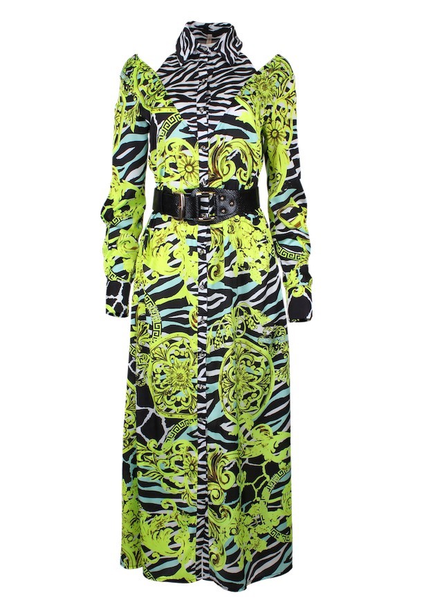 Vestido camiseiro cut out