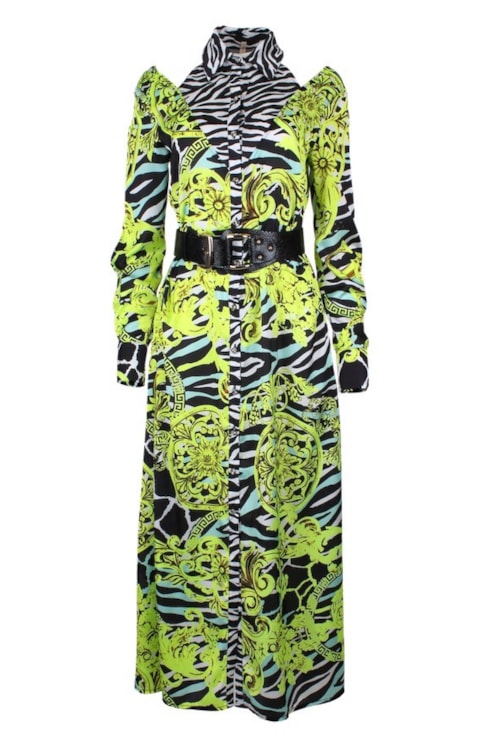 Vestido camiseiro cut out