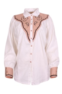 Camisa vaquera combinada
