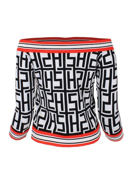 Camisola gola reta