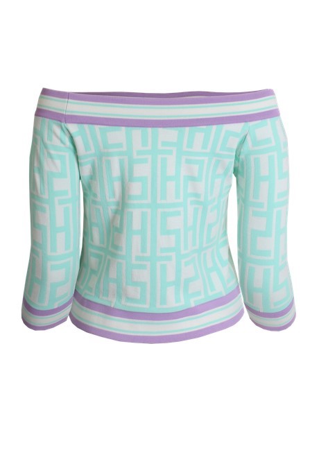 Camisola gola reta