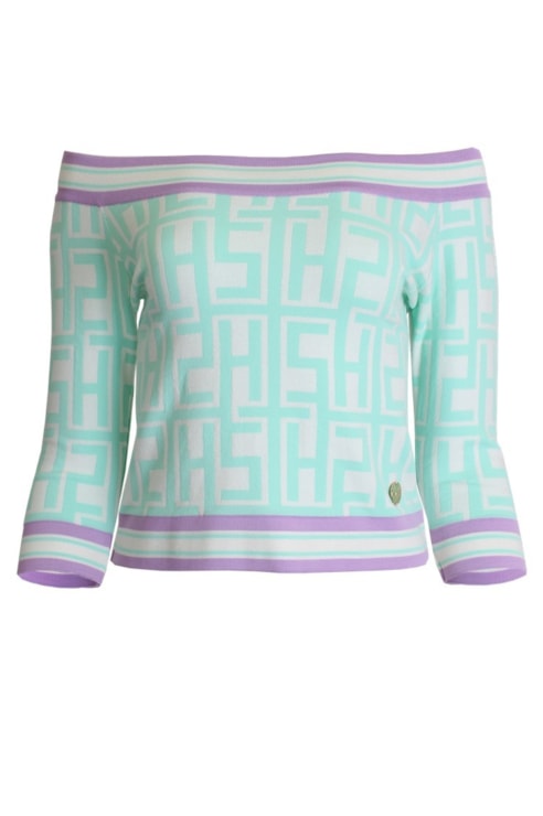 Camisola gola reta