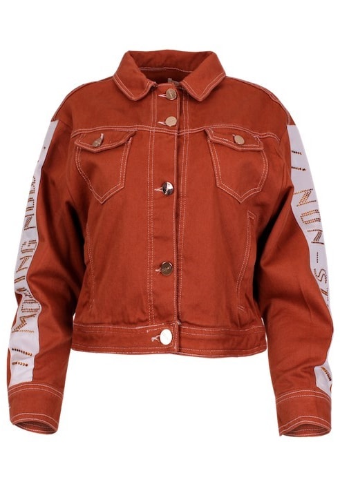 Jacket with shiny detail