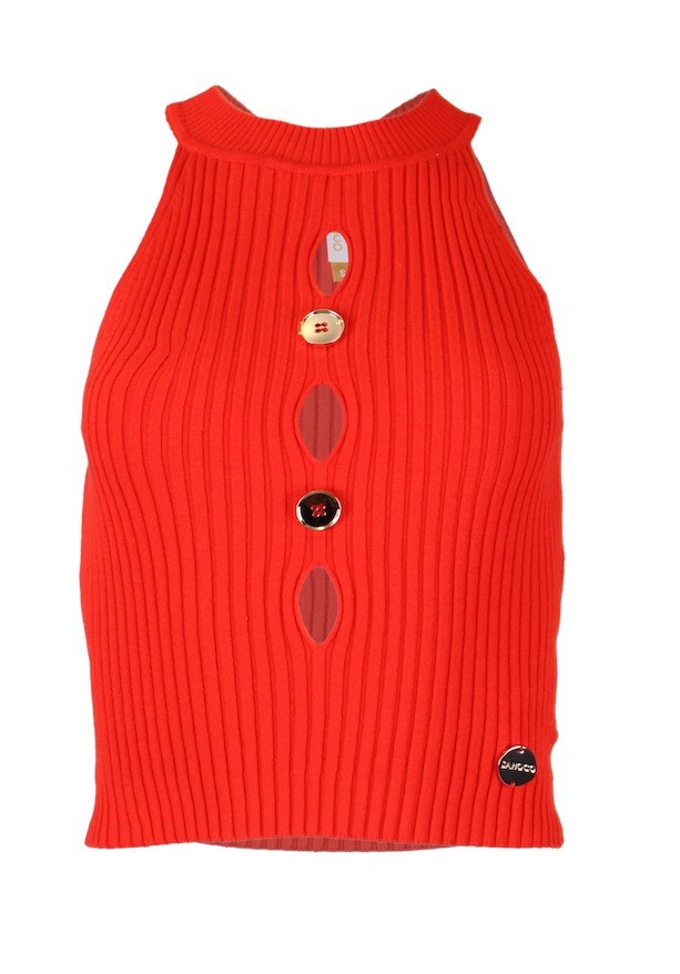 Top halter curto