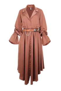 Vestido com cinto