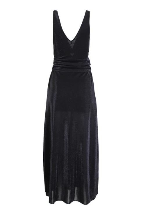 Vestido brilhante com nó