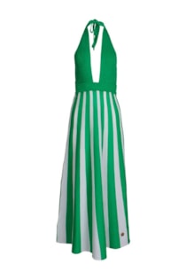 Vestido de tricot gola halter