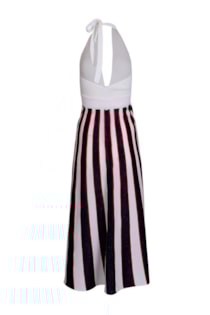 Vestido de tricot gola halter