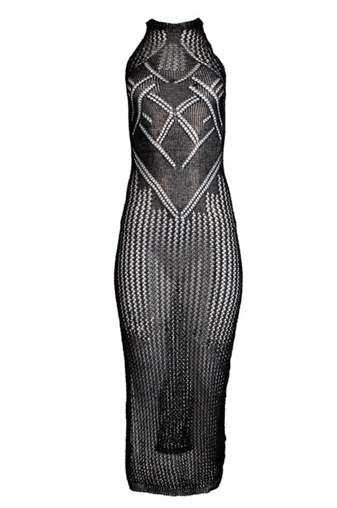 Vestido comprido de tricot