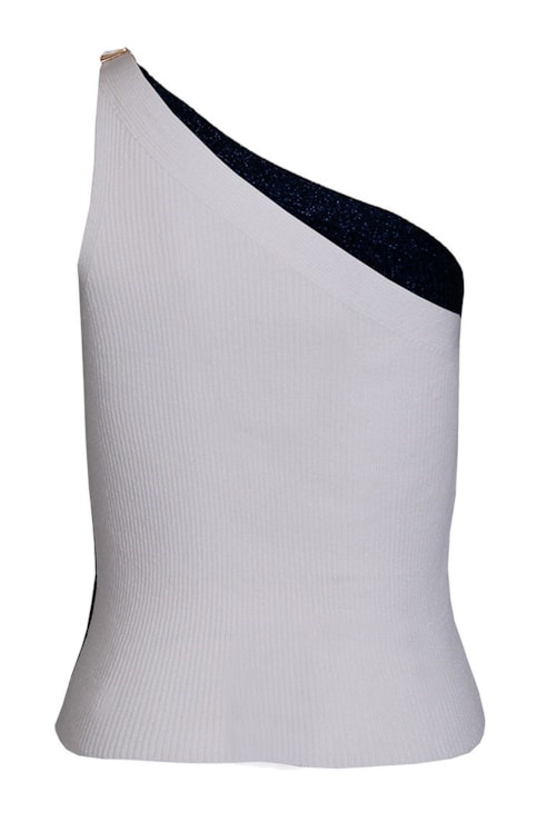 Top de tricot one shoulder