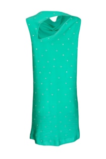 Vestido canelado com brilho