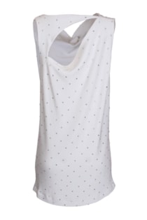 Vestido canelado com brilho