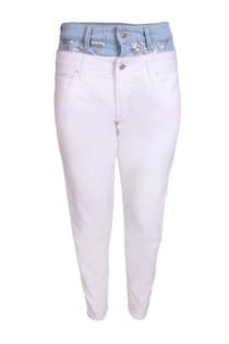 Double waist sequin pants