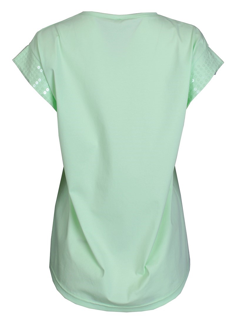 T-shirt com lantejoulas