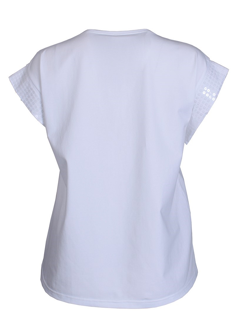T-shirt com lantejoulas
