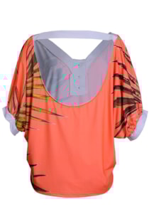 Blusa oversize com botões
