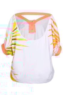 Blusa oversize com botões