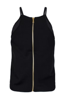 Top cropped de alças